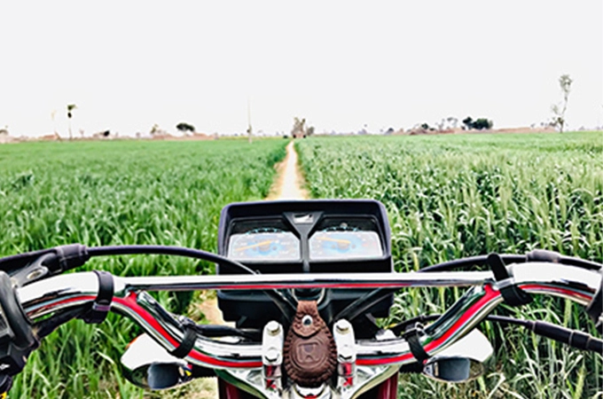 LCD-Display im Landwirtschaft panel