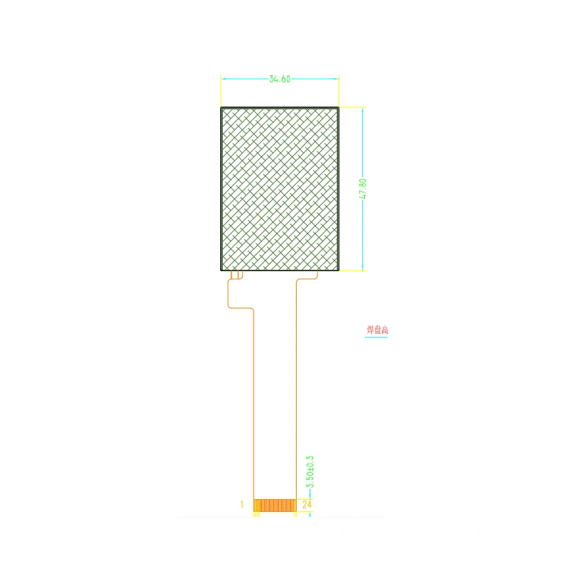 2,0-Zoll 240*320 TFT runde Modul anzeige